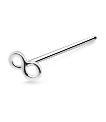 Infinity Silver Straight Nose Stud NSKA-719